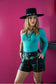 Turquoise Fringed Bodysuit
