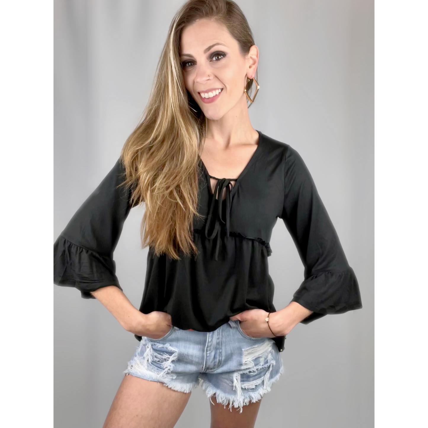 Loose Flare Baby Doll Top